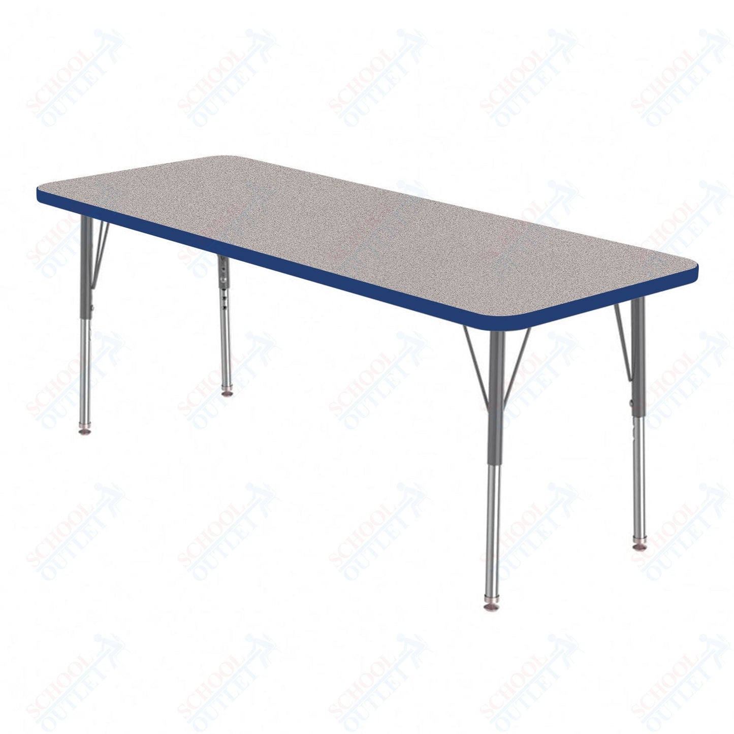 Marco MG2200 Series Rectangle Activity Table 24" x 48" Adjustable Height 21" - 30" (MG2226 - MB) - SchoolOutlet