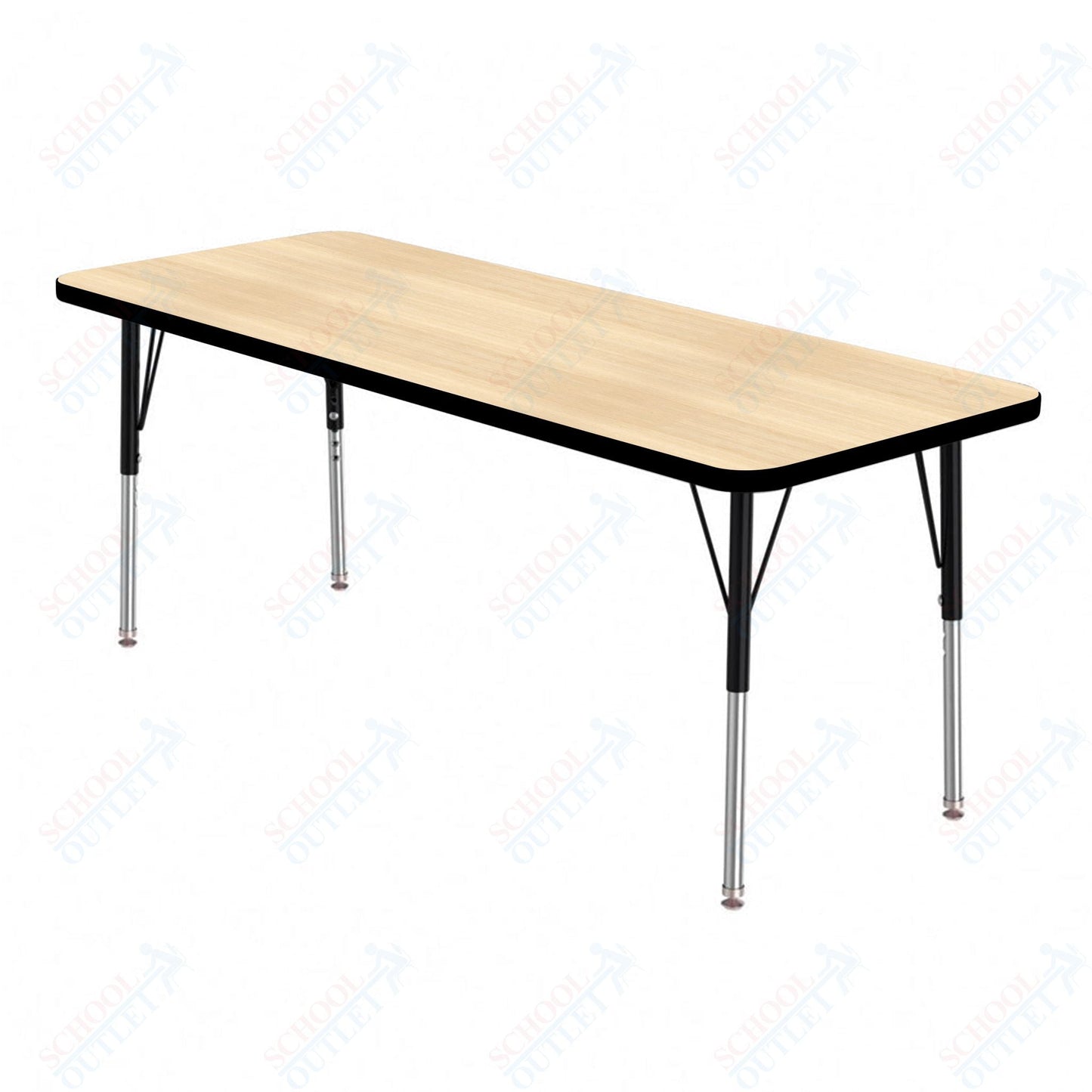 Marco MG2200 Series Rectangle Preschool Table 24" x 72" Adjustable Height 16" - 24" (MG2230 - MA) - SchoolOutlet