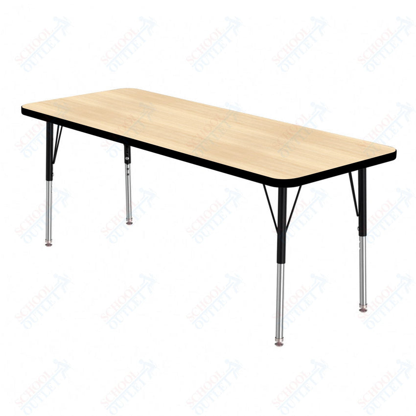 Marco MG2200 Series Rectangle Preschool Table 24" x 72" Adjustable Height 16" - 24" (MG2230 - MA) - SchoolOutlet