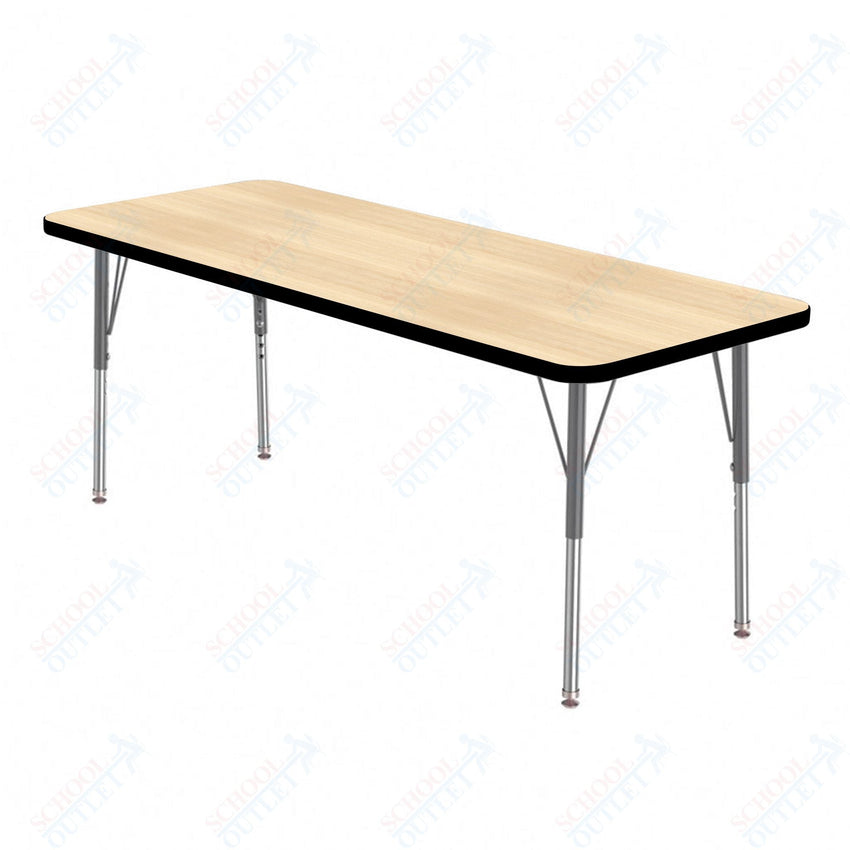 Marco MG2200 Series Rectangle Preschool Table 24" x 72" Adjustable Height 16" - 24" (MG2230 - MA) - SchoolOutlet