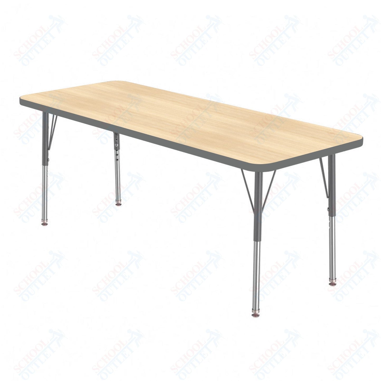 Marco MG2200 Series Rectangle Preschool Table 24" x 72" Adjustable Height 16" - 24" (MG2230 - MA) - SchoolOutlet