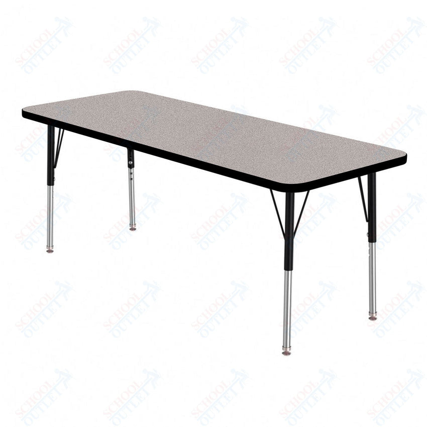 Marco MG2200 Series Rectangle Preschool Table 24" x 72" Adjustable Height 16" - 24" (MG2230 - MA) - SchoolOutlet