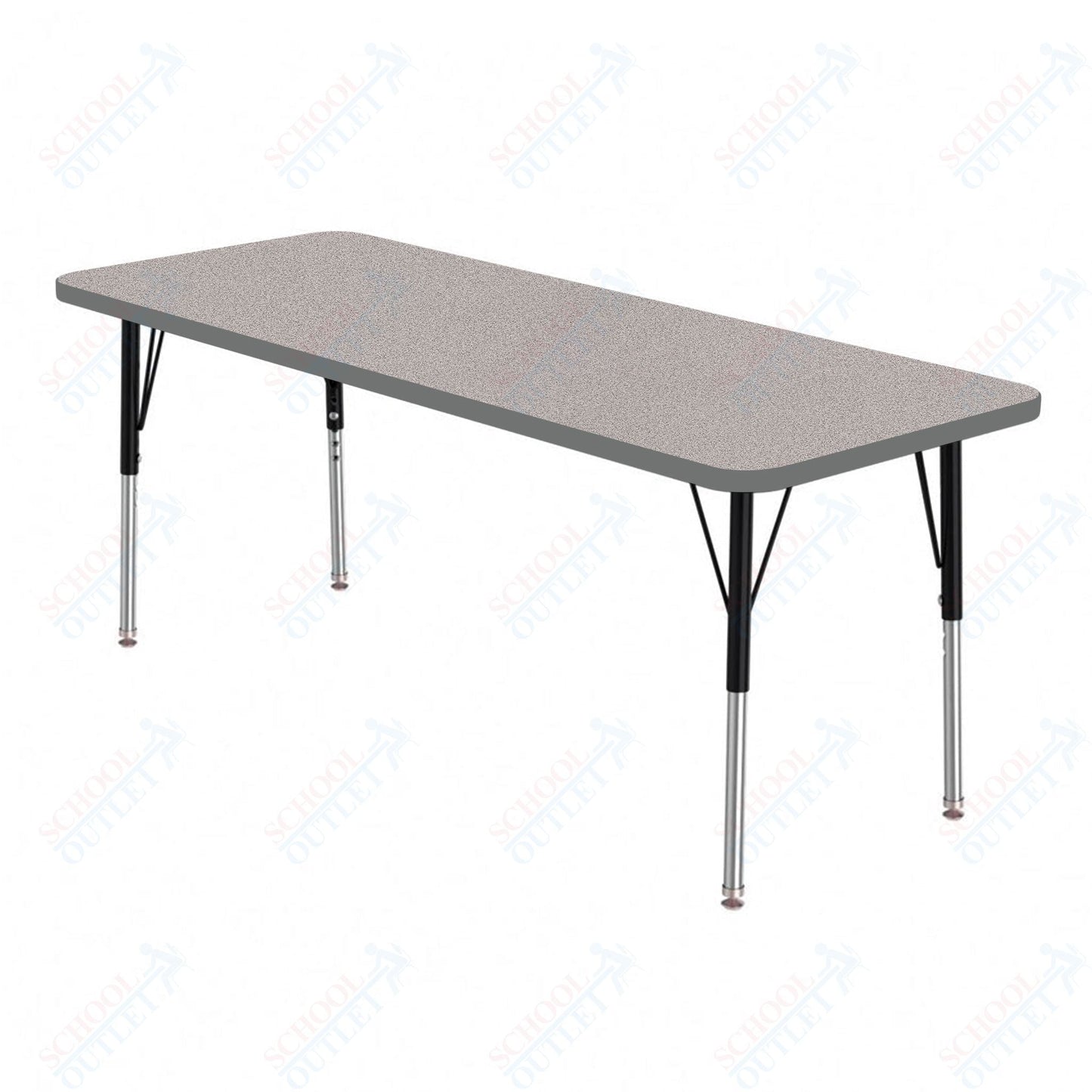 Marco MG2200 Series Rectangle Preschool Table 24" x 72" Adjustable Height 16" - 24" (MG2230 - MA) - SchoolOutlet