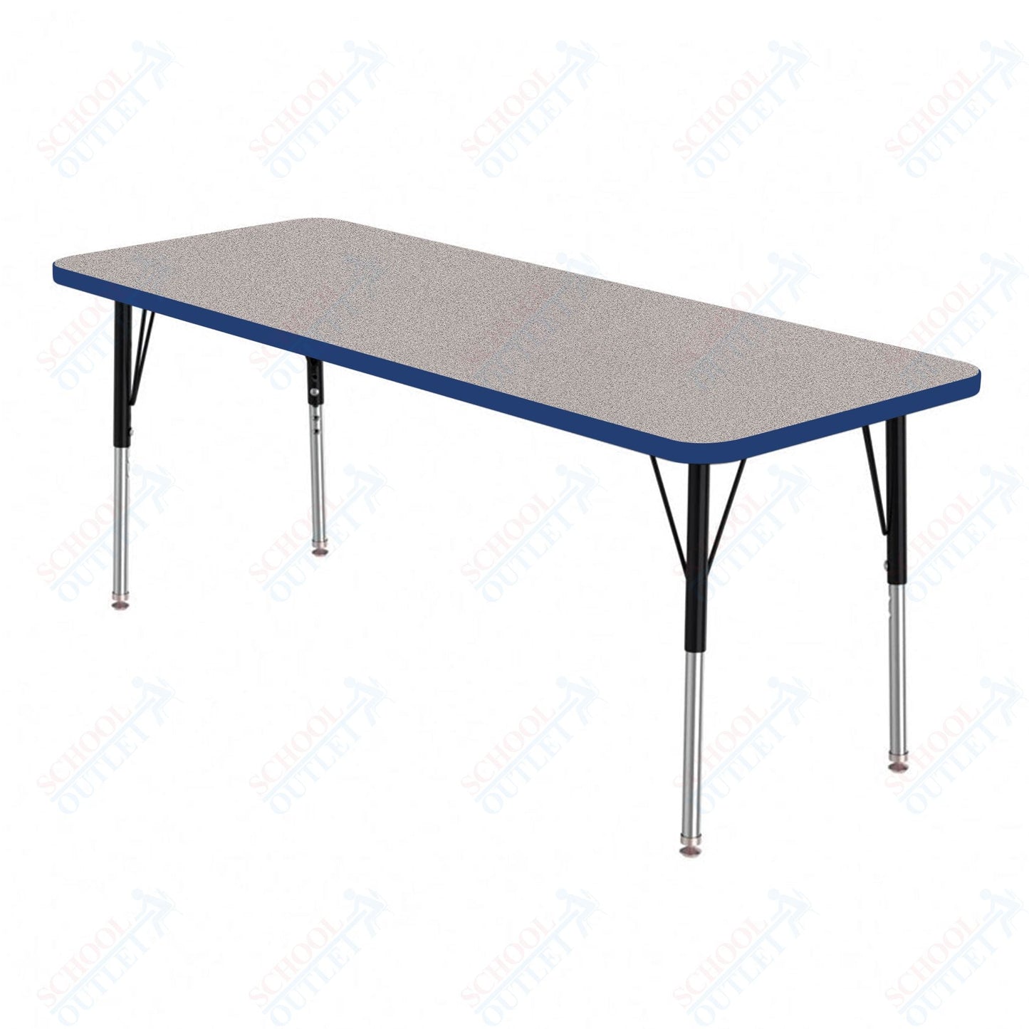 Marco MG2200 Series Rectangle Preschool Table 24" x 72" Adjustable Height 16" - 24" (MG2230 - MA) - SchoolOutlet