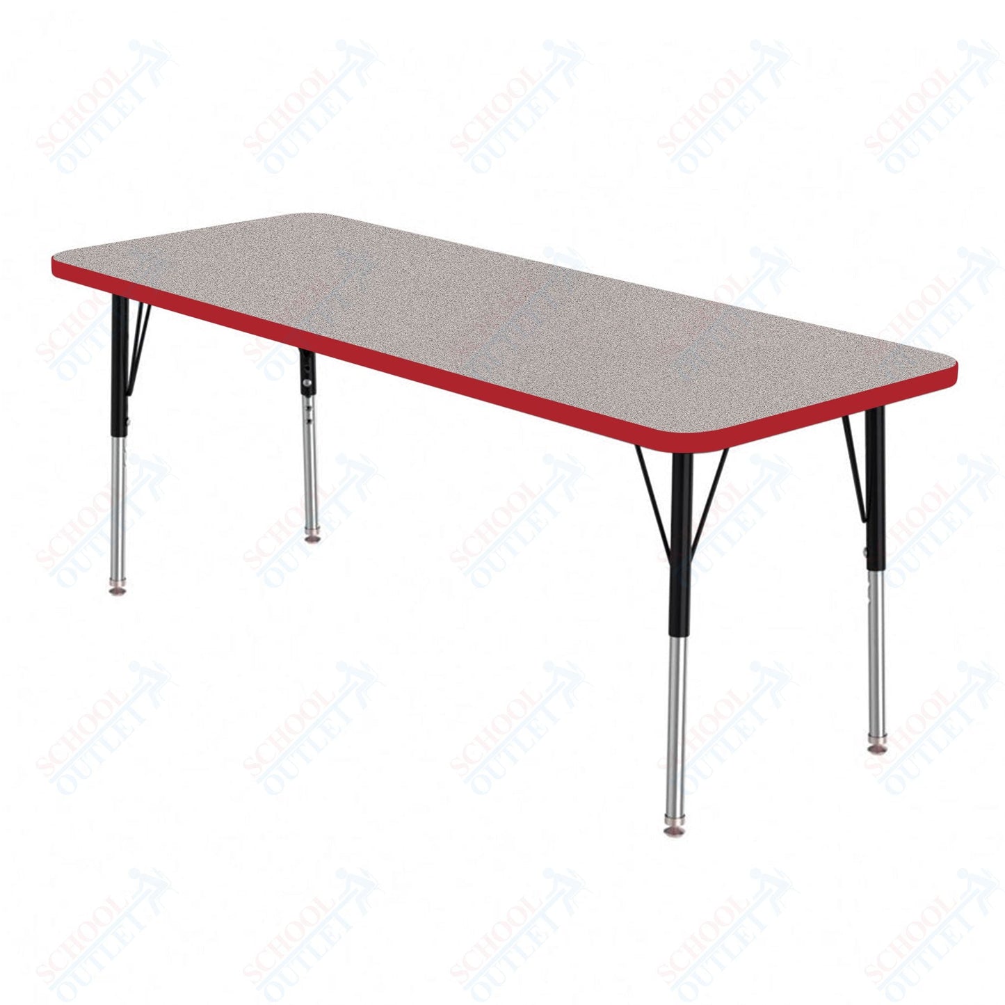 Marco MG2200 Series Rectangle Preschool Table 24" x 72" Adjustable Height 16" - 24" (MG2230 - MA) - SchoolOutlet