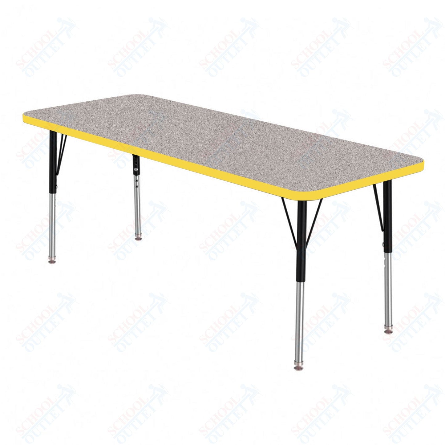 Marco MG2200 Series Rectangle Preschool Table 24" x 72" Adjustable Height 16" - 24" (MG2230 - MA) - SchoolOutlet