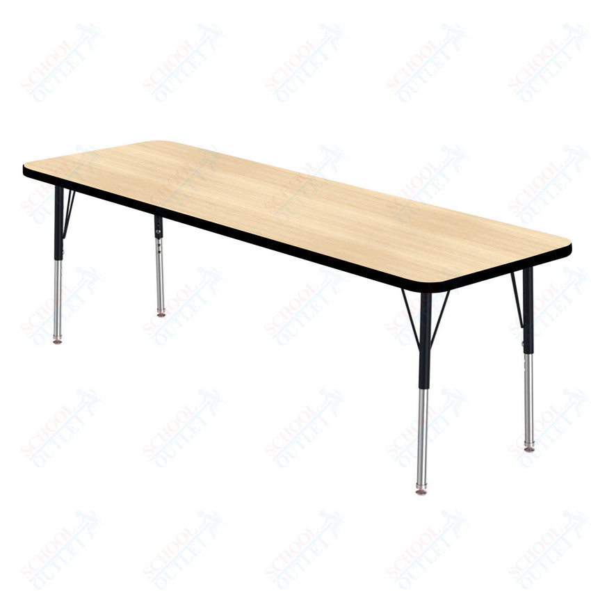 Marco MG2200 Series Rectangle Activity Table 24" x 72" Adjustable Height 21" - 30" (MG2230 - MB) - SchoolOutlet