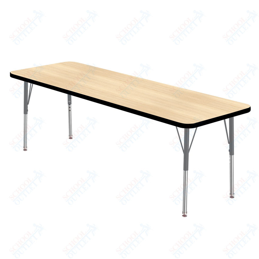 Marco MG2200 Series Rectangle Activity Table 24" x 72" Adjustable Height 21" - 30" (MG2230 - MB) - SchoolOutlet