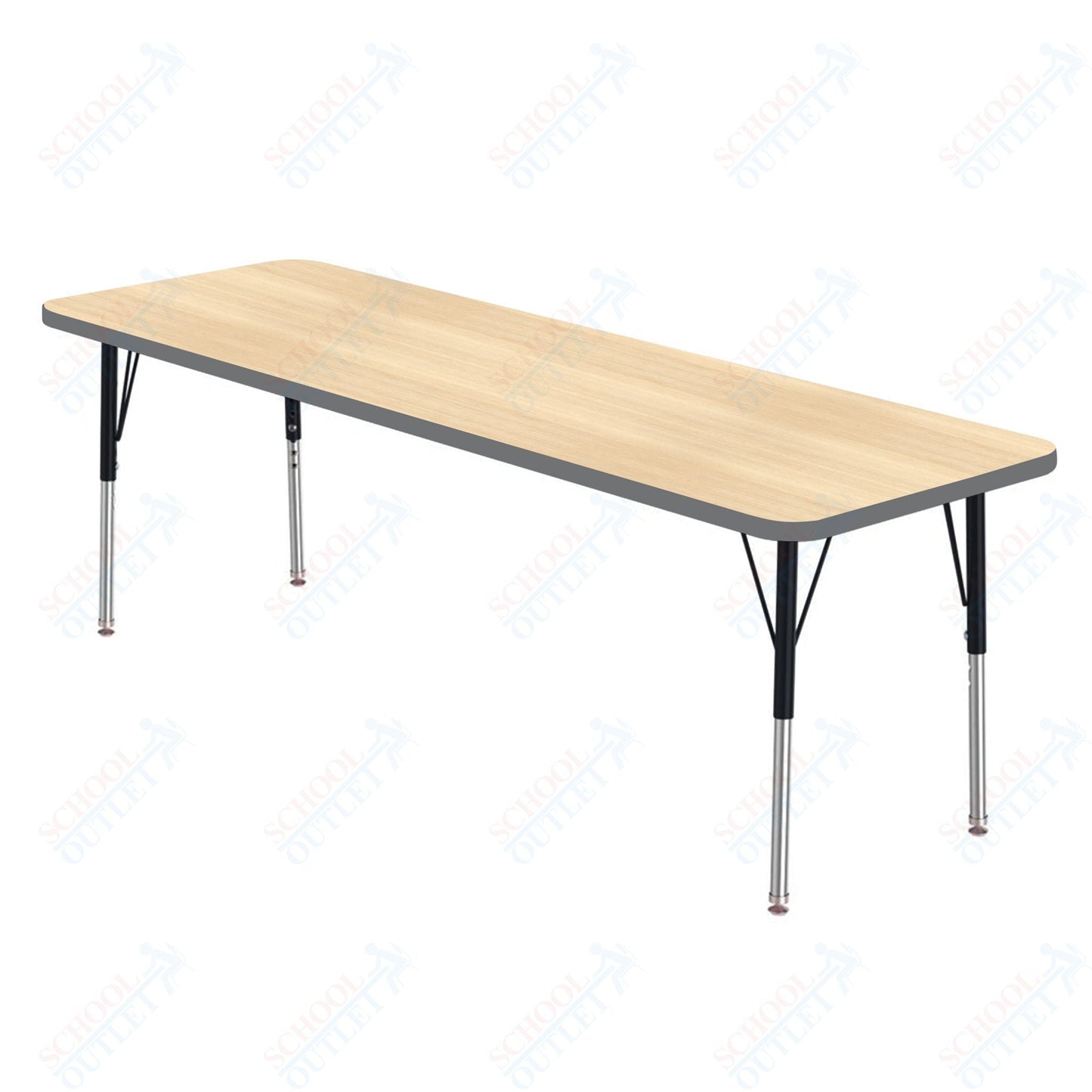 Marco MG2200 Series Rectangle Activity Table 24" x 72" Adjustable Height 21" - 30" (MG2230 - MB) - SchoolOutlet