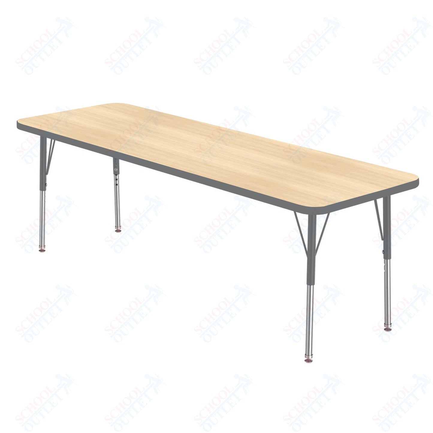 Marco MG2200 Series Rectangle Activity Table 24" x 72" Adjustable Height 21" - 30" (MG2230 - MB) - SchoolOutlet