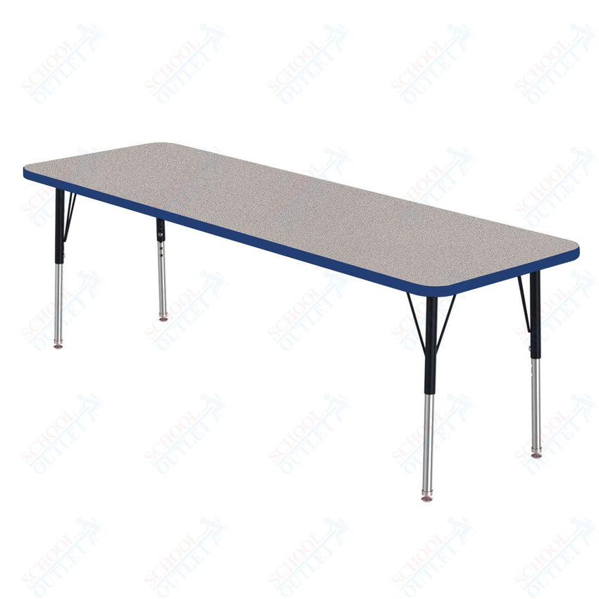 Marco MG2200 Series Rectangle Activity Table 24" x 72" Adjustable Height 21" - 30" (MG2230 - MB) - SchoolOutlet