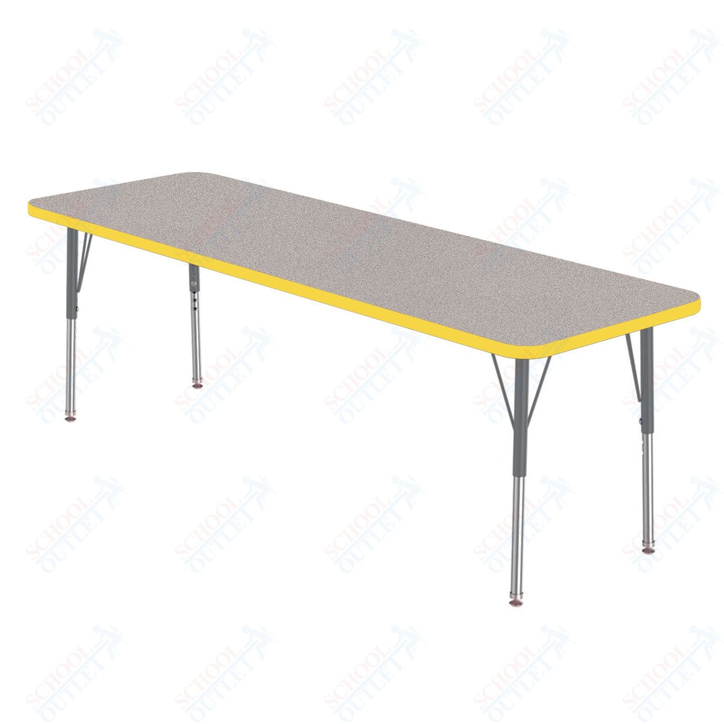 Marco MG2200 Series Rectangle Activity Table 24" x 72" Adjustable Height 21" - 30" (MG2230 - MB) - SchoolOutlet