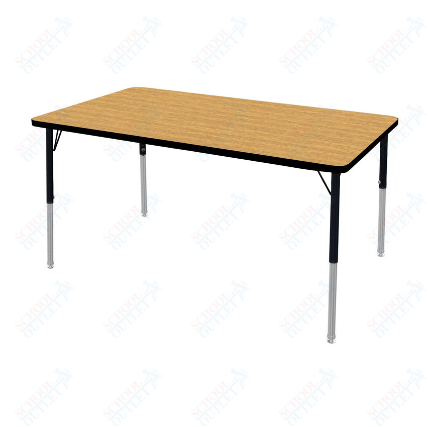Marco MG2200 Series Rectangle Activity Table 30" x 60" Adjustable Height 21" - 30" (MG2237 - MB) - SchoolOutlet