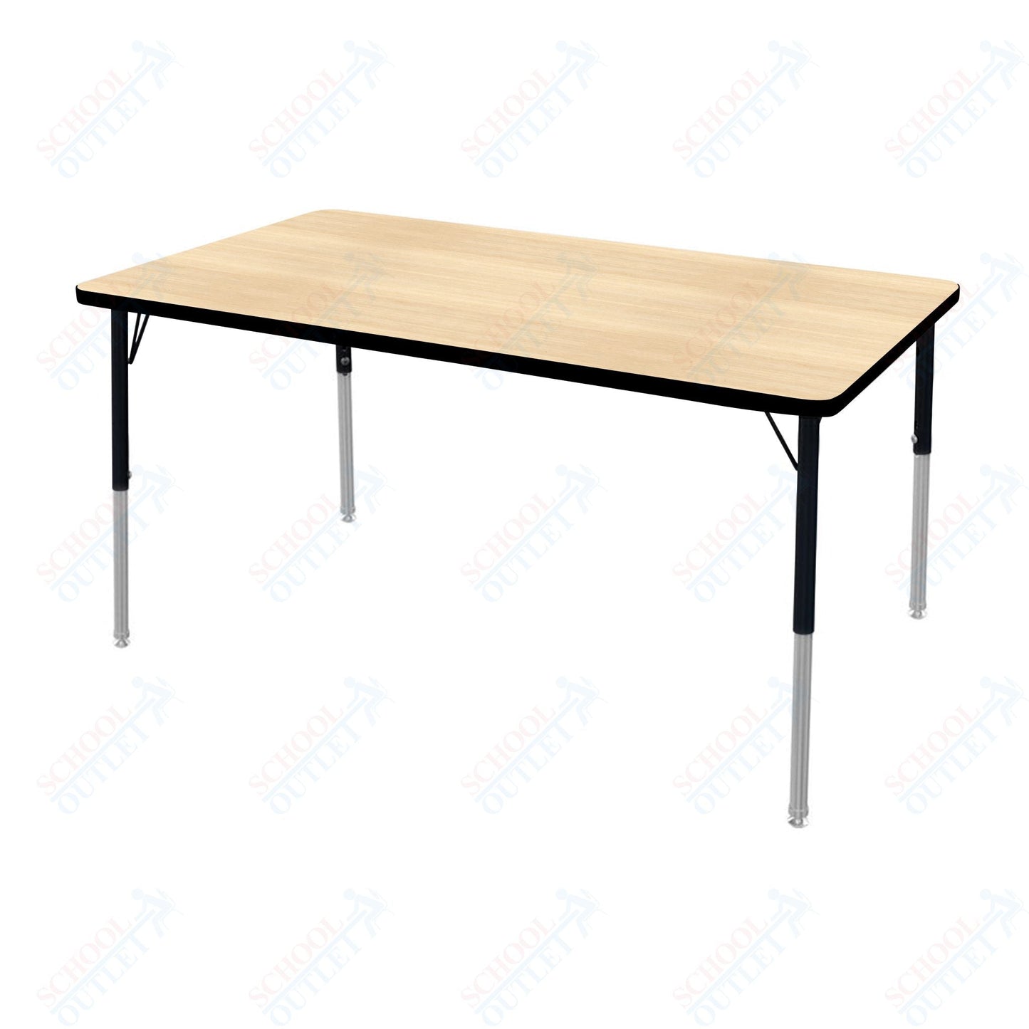 Marco MG2200 Series Rectangle Activity Table 30" x 60" Adjustable Height 21" - 30" (MG2237 - MB) - SchoolOutlet