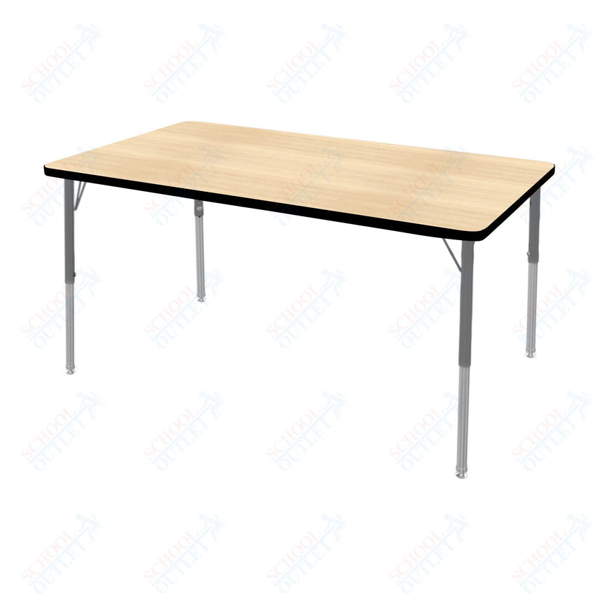 Marco MG2200 Series Rectangle Activity Table 30" x 60" Adjustable Height 21" - 30" (MG2237 - MB) - SchoolOutlet