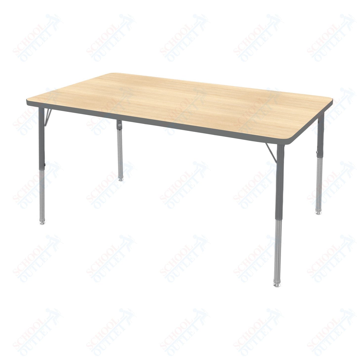 Marco MG2200 Series Rectangle Activity Table 30" x 60" Adjustable Height 21" - 30" (MG2237 - MB) - SchoolOutlet