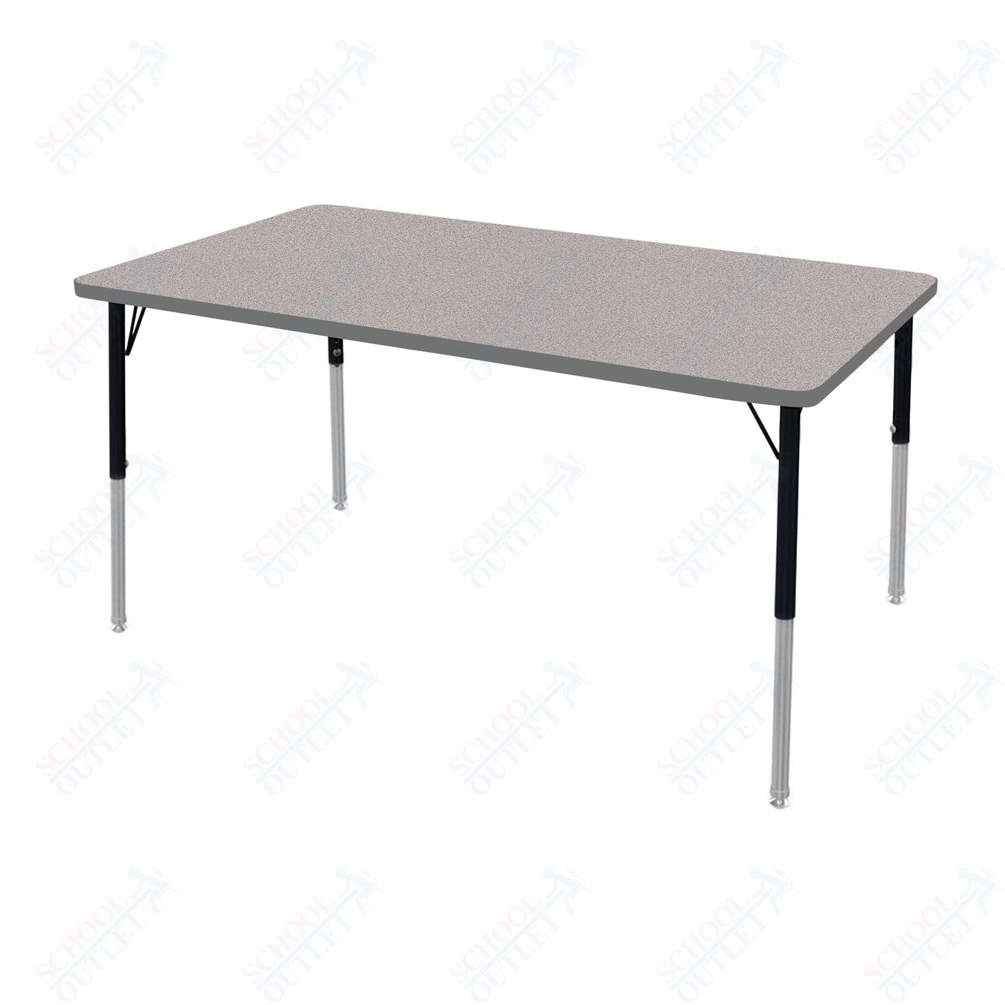 Marco MG2200 Series Rectangle Activity Table 30" x 60" Adjustable Height 21" - 30" (MG2237 - MB) - SchoolOutlet