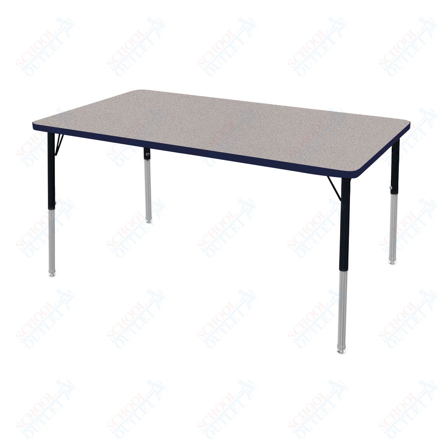 Marco MG2200 Series Rectangle Activity Table 30" x 60" Adjustable Height 21" - 30" (MG2237 - MB) - SchoolOutlet