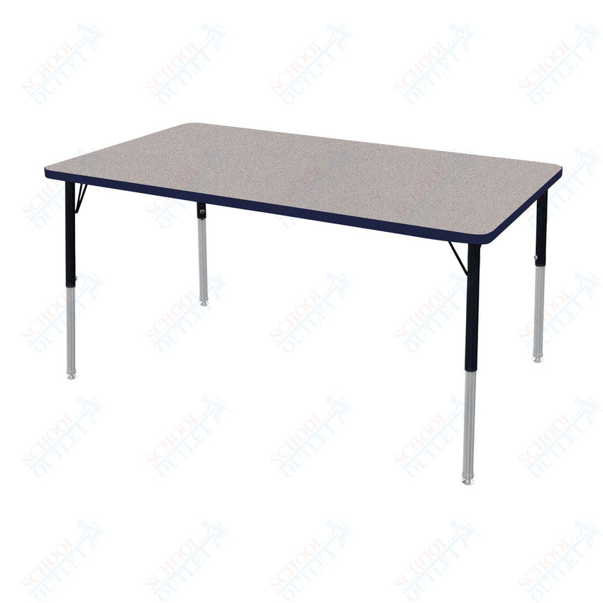 Marco MG2200 Series Rectangle Activity Table 30" x 60" Adjustable Height 21" - 30" (MG2237 - MB) - SchoolOutlet