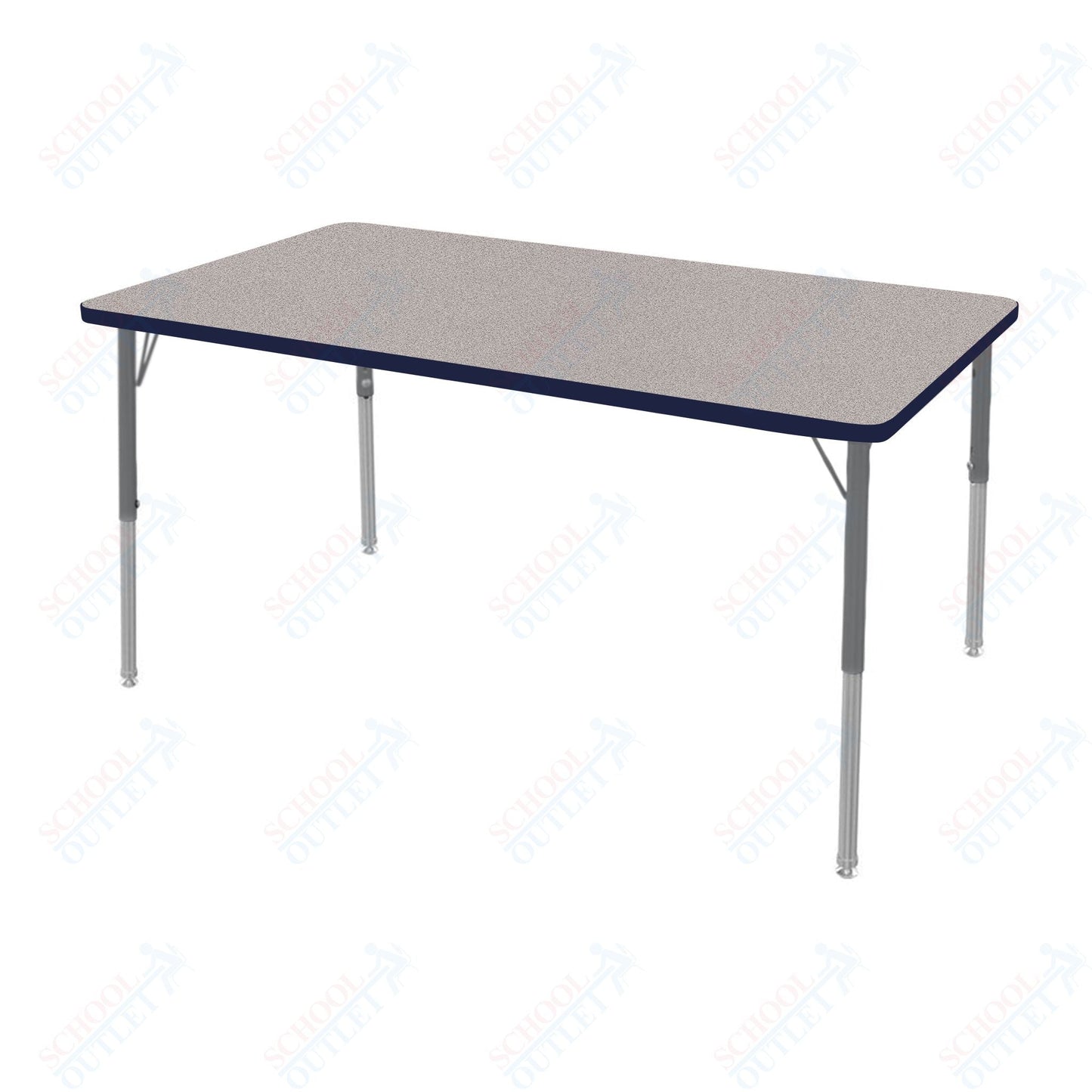 Marco MG2200 Series Rectangle Activity Table 30" x 60" Adjustable Height 21" - 30" (MG2237 - MB) - SchoolOutlet