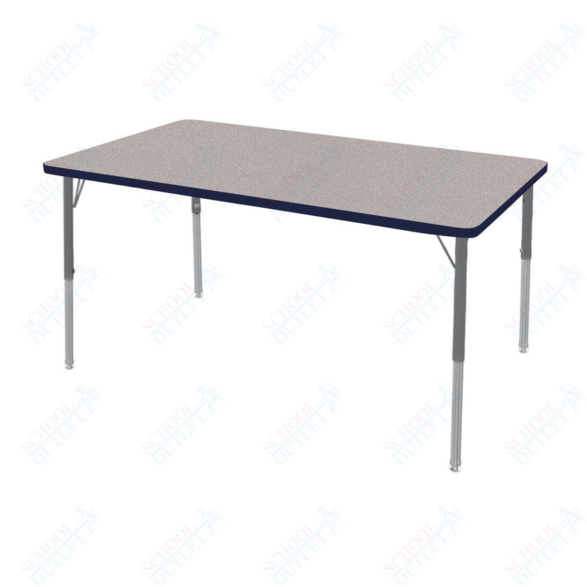 Marco MG2200 Series Rectangle Activity Table 30" x 60" Adjustable Height 21" - 30" (MG2237 - MB) - SchoolOutlet