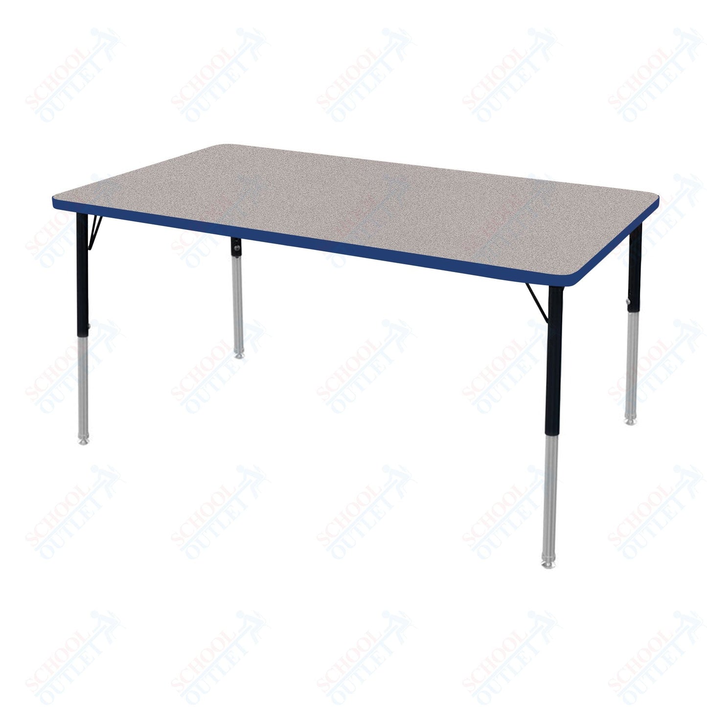 Marco MG2200 Series Rectangle Activity Table 30" x 60" Adjustable Height 21" - 30" (MG2237 - MB) - SchoolOutlet