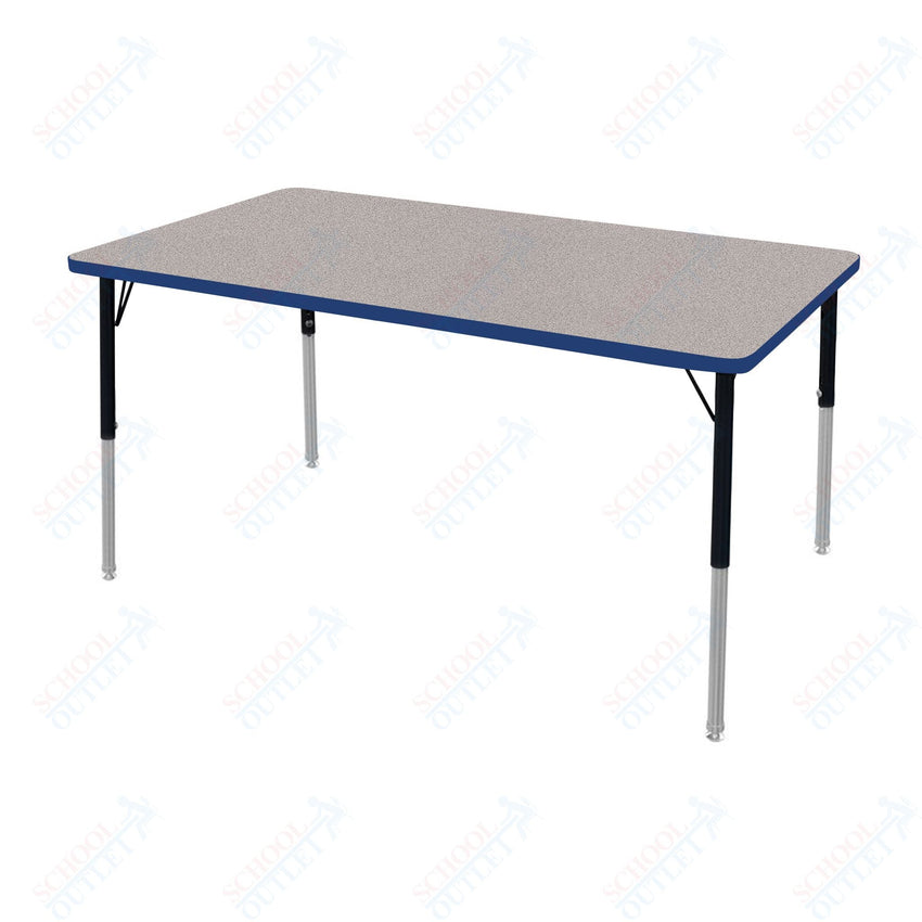 Marco MG2200 Series Rectangle Activity Table 30" x 60" Adjustable Height 21" - 30" (MG2237 - MB) - SchoolOutlet