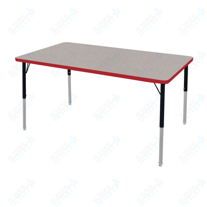 Marco MG2200 Series Rectangle Activity Table 30" x 60" Adjustable Height 21" - 30" (MG2237 - MB) - SchoolOutlet