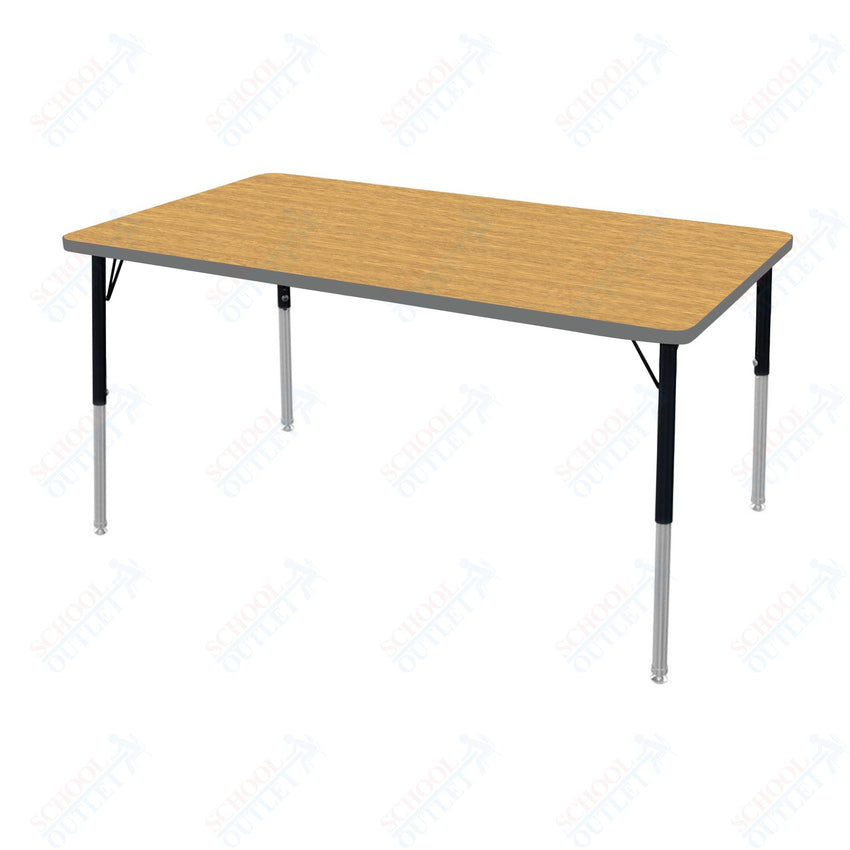 Marco MG2200 Series Rectangle Activity Table 30" x 60" Adjustable Height 21" - 30" (MG2237 - MB) - SchoolOutlet