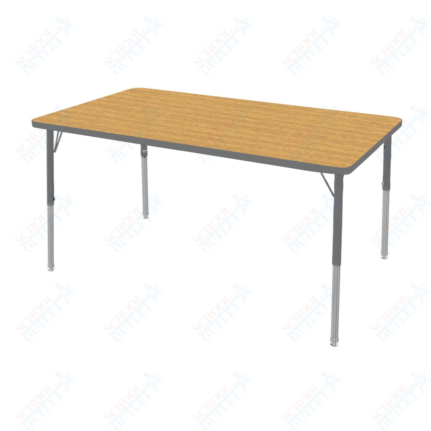 Marco MG2200 Series Rectangle Activity Table 30" x 60" Adjustable Height 21" - 30" (MG2237 - MB) - SchoolOutlet