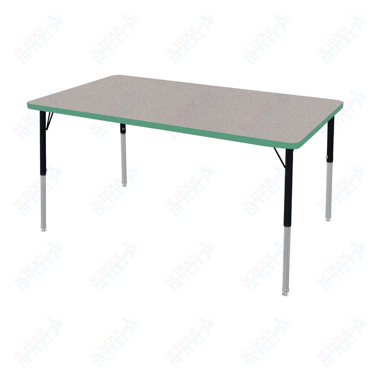 Marco MG2200 Series Rectangle Activity Table 30" x 60" Adjustable Height 21" - 30" (MG2237 - MB) - SchoolOutlet
