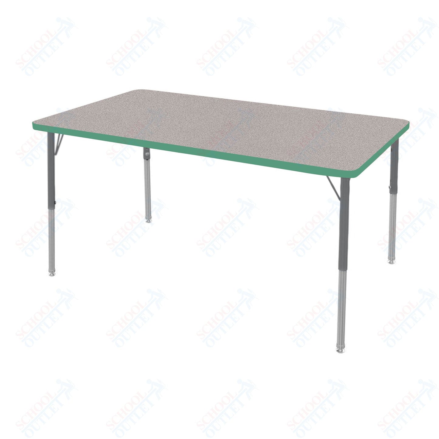 Marco MG2200 Series Rectangle Activity Table 30" x 60" Adjustable Height 21" - 30" (MG2237 - MB) - SchoolOutlet