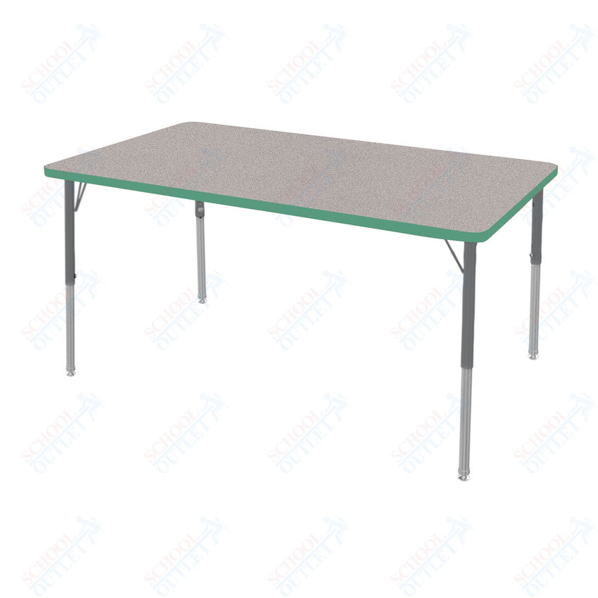 Marco MG2200 Series Rectangle Activity Table 30" x 60" Adjustable Height 21" - 30" (MG2237 - MB) - SchoolOutlet