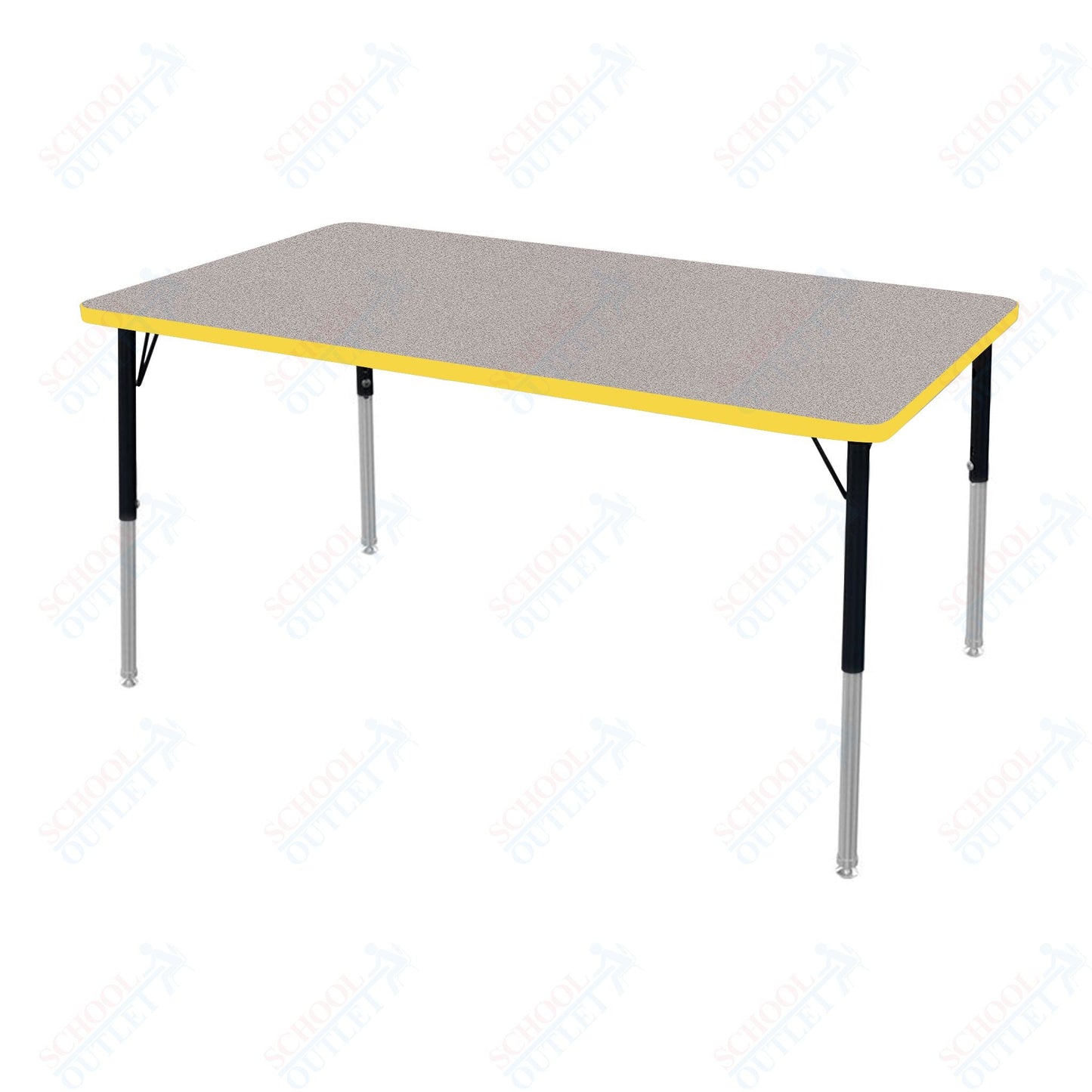 Marco MG2200 Series Rectangle Activity Table 30" x 60" Adjustable Height 21" - 30" (MG2237 - MB) - SchoolOutlet