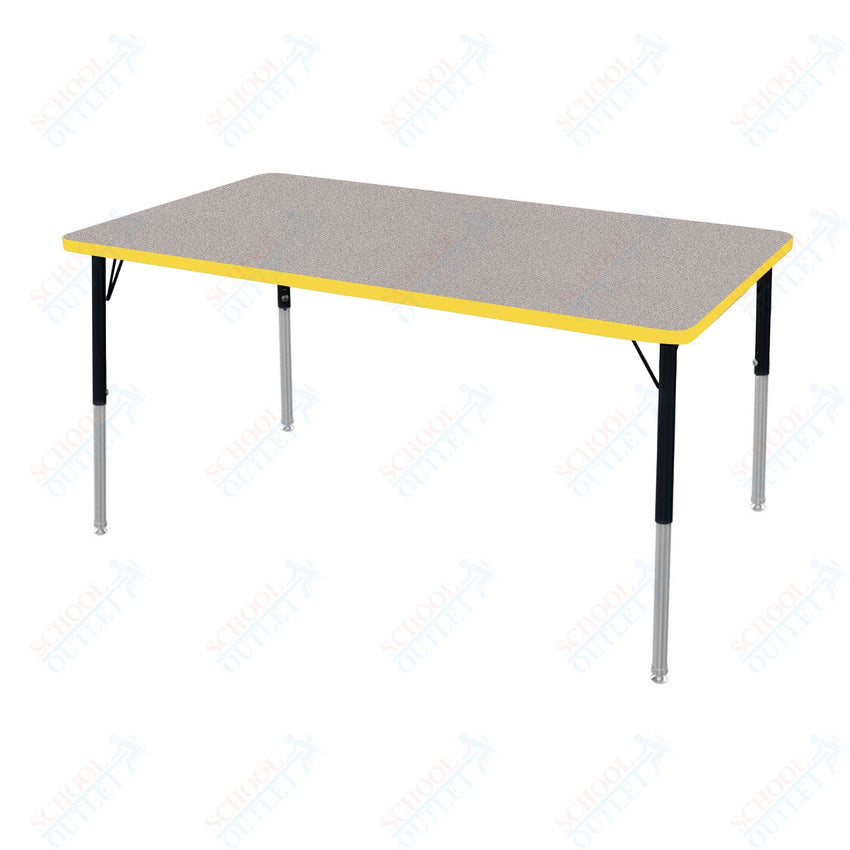Marco MG2200 Series Rectangle Activity Table 30" x 60" Adjustable Height 21" - 30" (MG2237 - MB) - SchoolOutlet