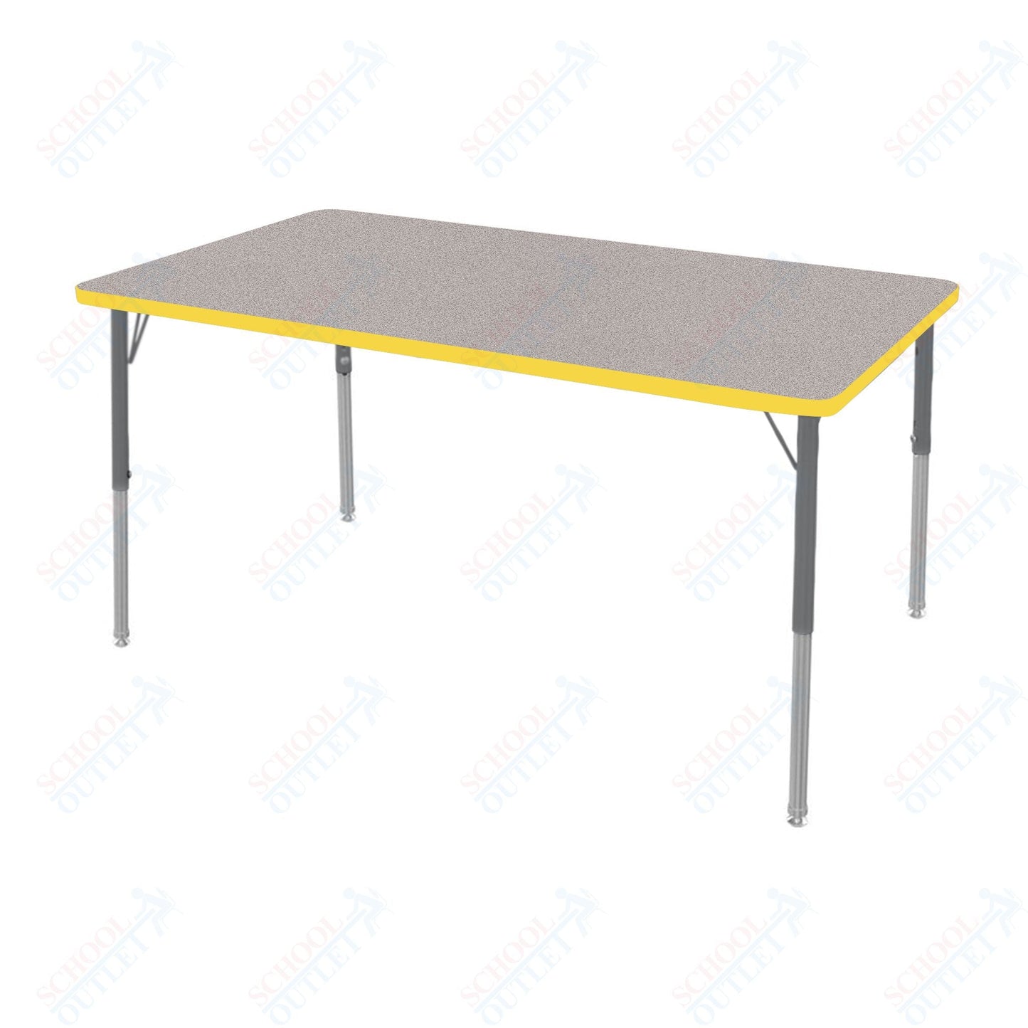 Marco MG2200 Series Rectangle Activity Table 30" x 60" Adjustable Height 21" - 30" (MG2237 - MB) - SchoolOutlet