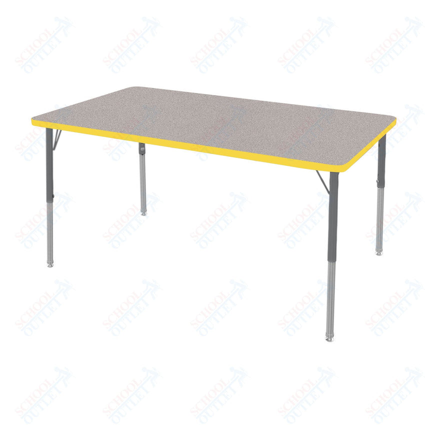 Marco MG2200 Series Rectangle Activity Table 30" x 60" Adjustable Height 21" - 30" (MG2237 - MB) - SchoolOutlet