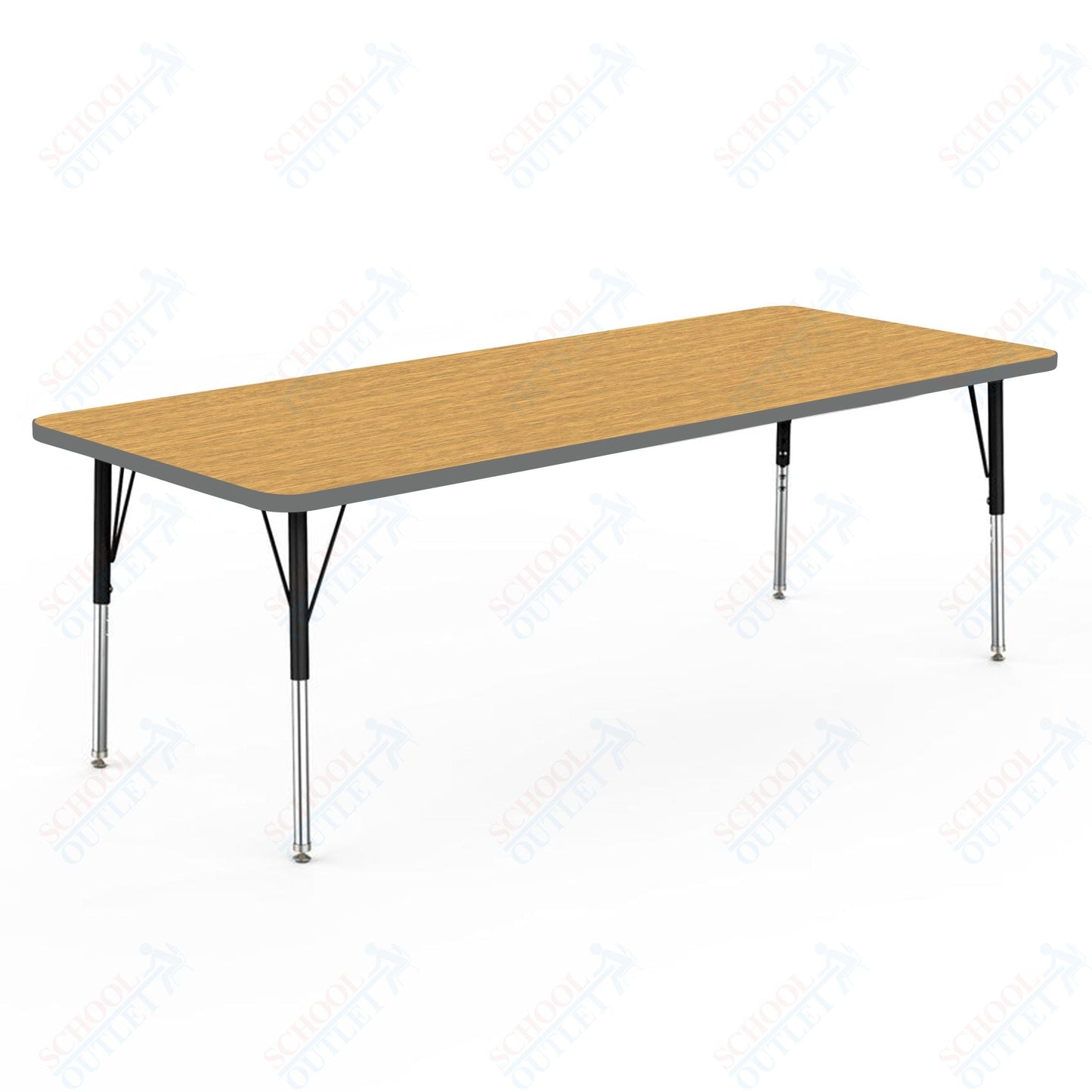 Marco MG2200 Series Rectangle Preschool Table 30" x 72" Adjustable Height 16" - 24" (MG2238 - MA) - SchoolOutlet