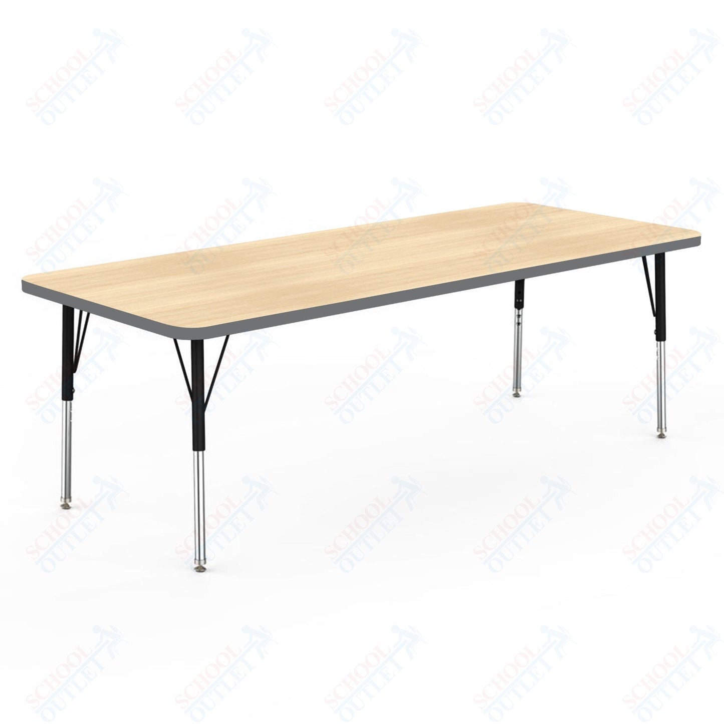 Marco MG2200 Series Rectangle Activity Table 30" x 72" Adjustable Height 21" - 30" (MG2238 - MB) - SchoolOutlet