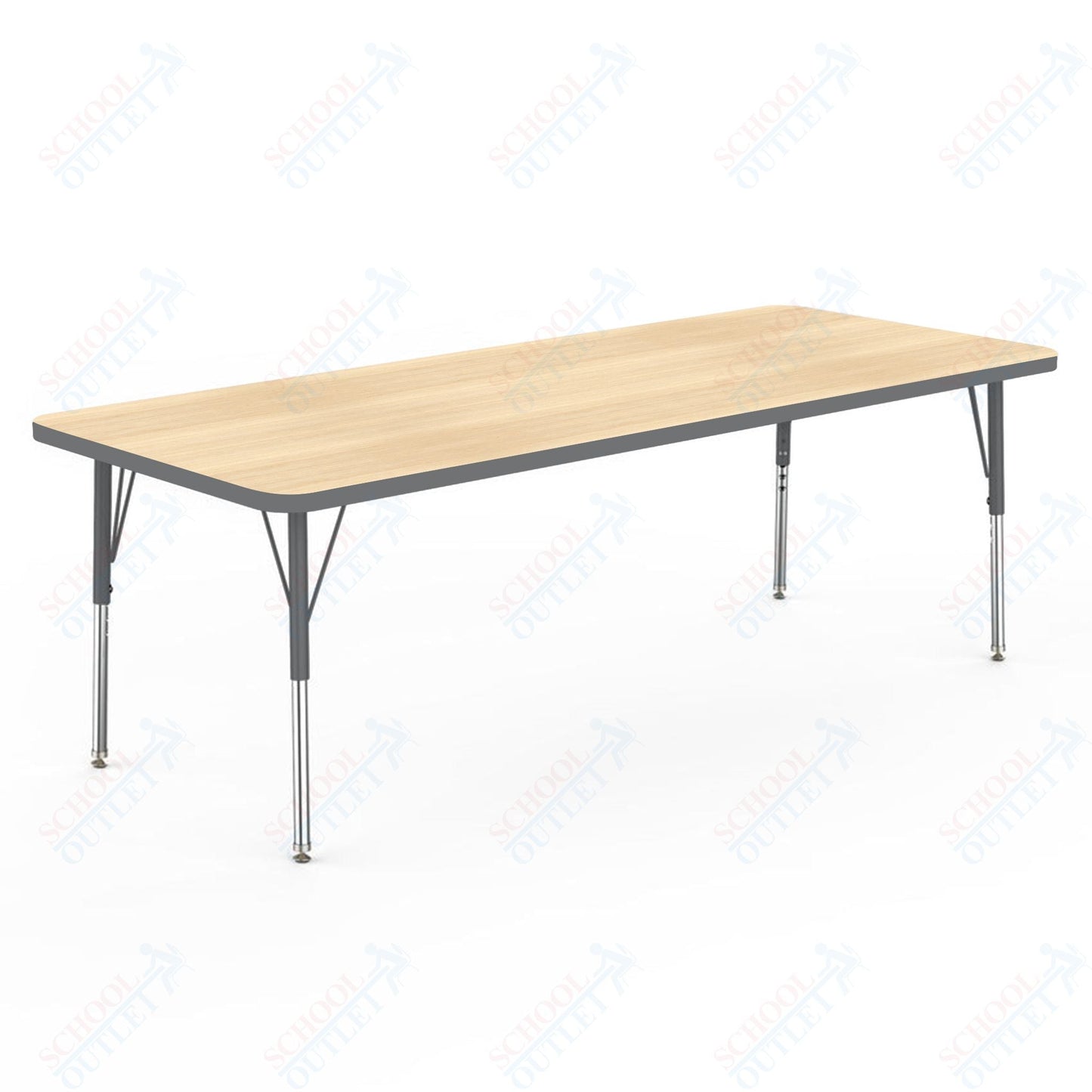 Marco MG2200 Series Rectangle Activity Table 30" x 72" Adjustable Height 21" - 30" (MG2238 - MB) - SchoolOutlet