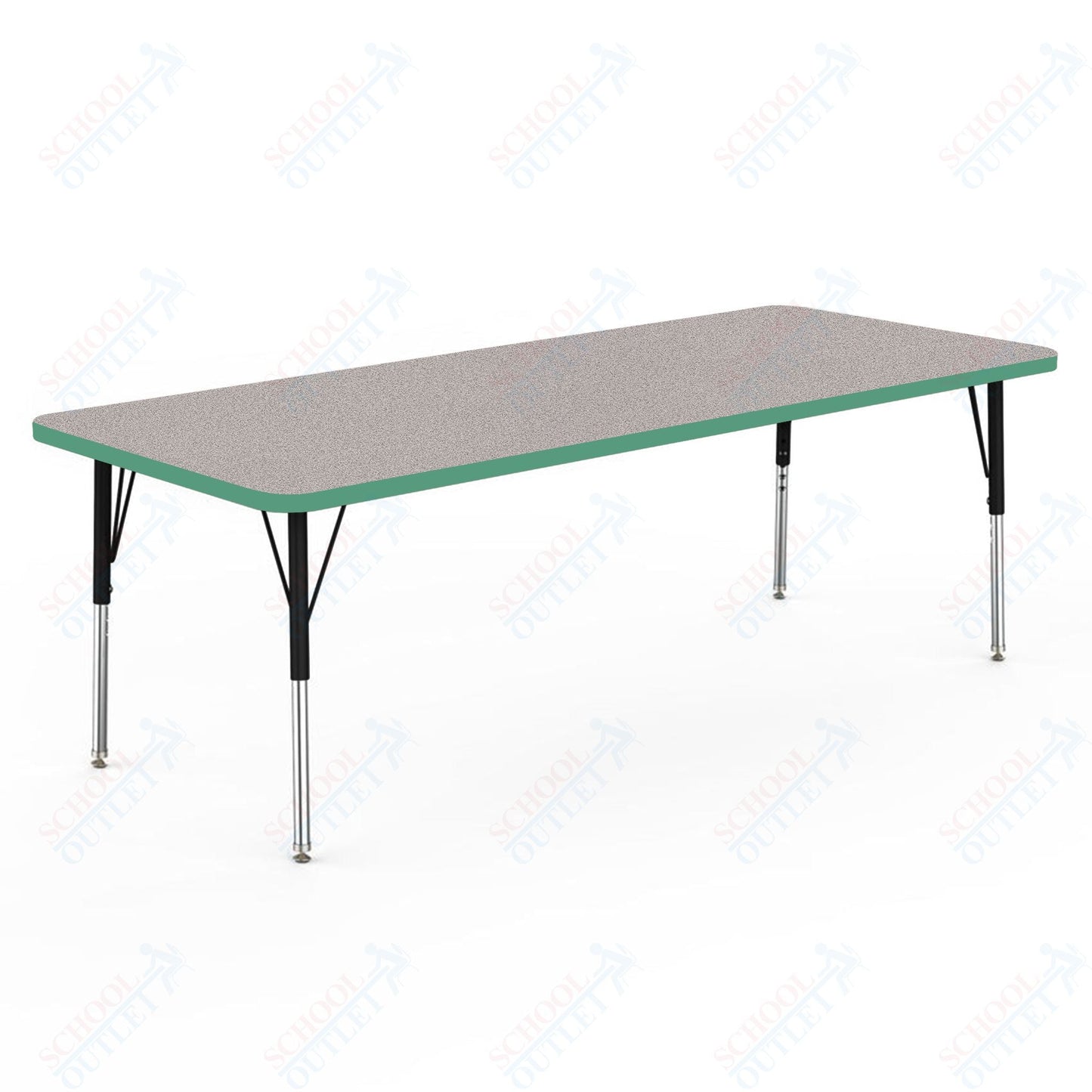 Marco MG2200 Series Rectangle Activity Table 30" x 72" Adjustable Height 21" - 30" (MG2238 - MB) - SchoolOutlet