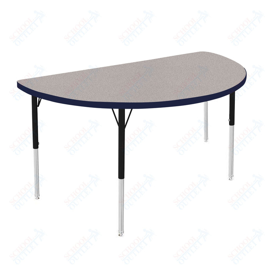 Marco MG2200 Series 48" Half Round Activity Table Adjustable Height 21" - 30" (MG2277 - MB) - SchoolOutlet