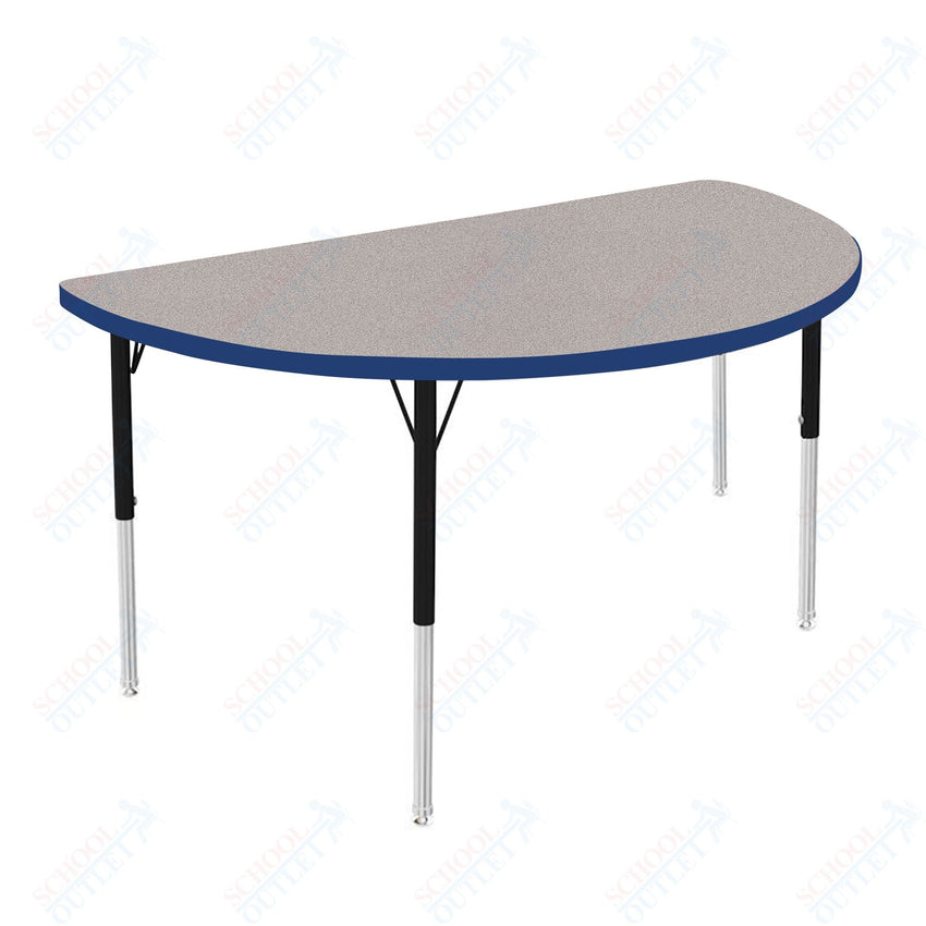 Marco MG2200 Series 48" Half Round Activity Table Adjustable Height 21" - 30" (MG2277 - MB) - SchoolOutlet