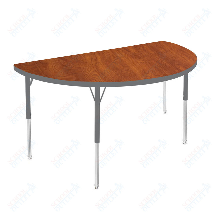 Marco MG2200 Series 48" Half Round Activity Table Adjustable Height 21" - 30" (MG2277 - MB) - SchoolOutlet