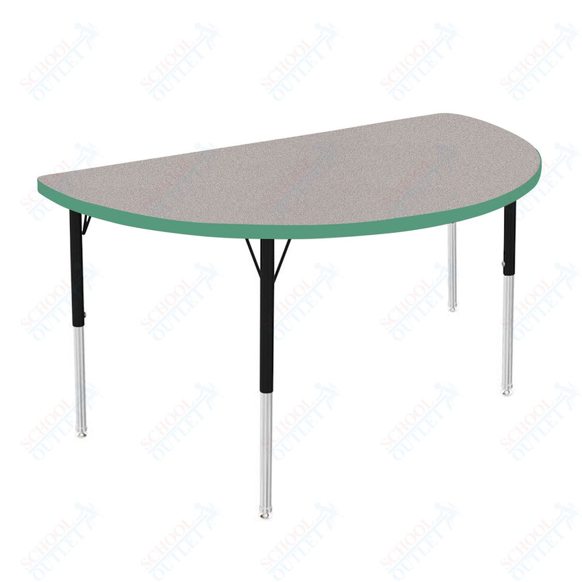 Marco MG2200 Series 48" Half Round Activity Table Adjustable Height 21" - 30" (MG2277 - MB) - SchoolOutlet
