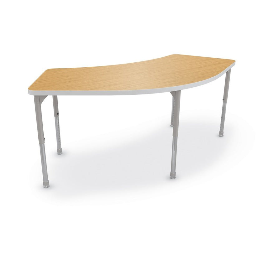 MooreCo Hierarchy Cheshire Table (Standard) – Platinum Legs (Standard Height) - SchoolOutlet