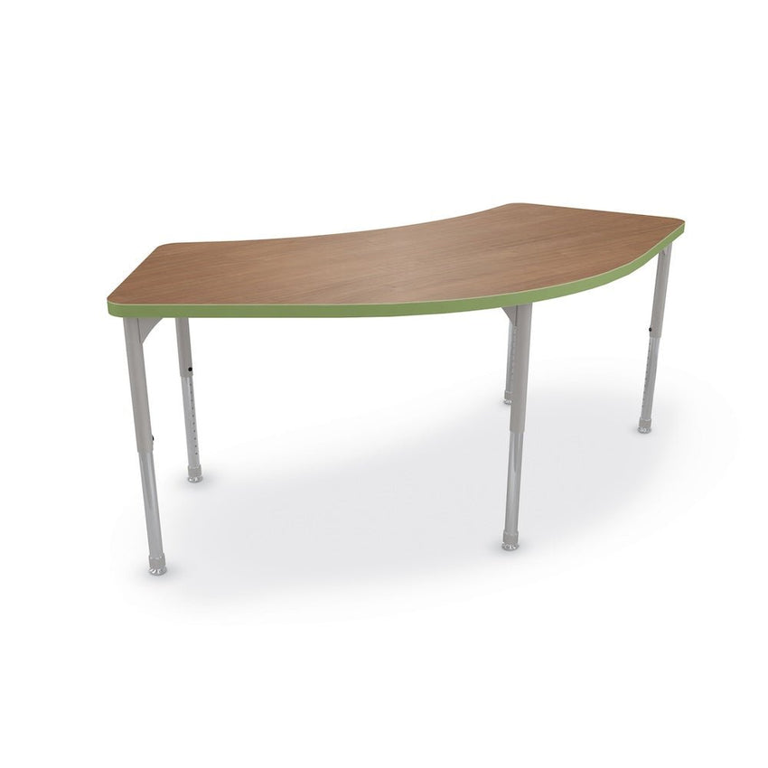 MooreCo Hierarchy Cheshire Table (Standard) – Platinum Legs (Youth Height) - SchoolOutlet