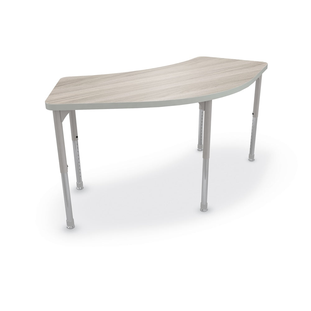 MooreCo Hierarchy Cheshire Table (Standard) – Platinum Legs (Standing Height) - SchoolOutlet