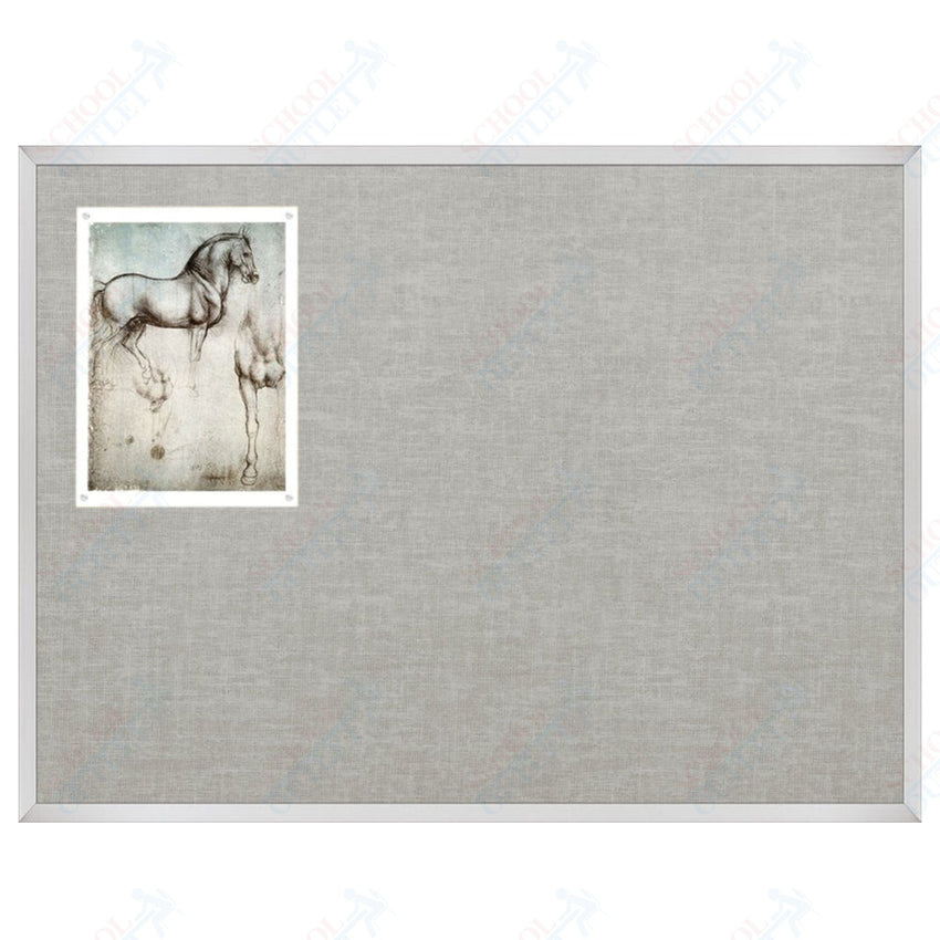 Mooreco Vin - tak Tackboards - Aluminum Trim - 3'H x 4'W (MOR - 311AC) - SchoolOutlet