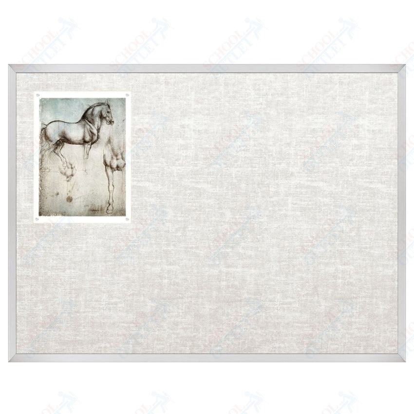 Mooreco Vin - tak Tackboards - Aluminum Trim - 3'H x 4'W (MOR - 311AC) - SchoolOutlet